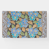 Elegante Bloem Blauw Periwinkle Floral Classic Spandoek (Horizontaal)