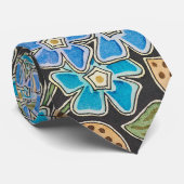 Elegante Bloem Blauw Periwinkle Floral Classic Stropdas (Opgerold)