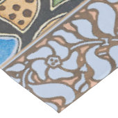 Elegante Bloem Blauw Periwinkle Floral Classic Tafelkleed (Gekanteld)