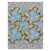 Elegante Bloem Blauw Periwinkle Floral Classic Tafelkleed (Voorkant)