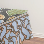 Elegante Bloem Blauw Periwinkle Floral Classic Tafelkleed (Voorbeeld)