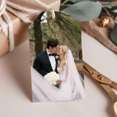 Elegante Bloem Boho Bruiloft Bedankt  Cadeaulabel