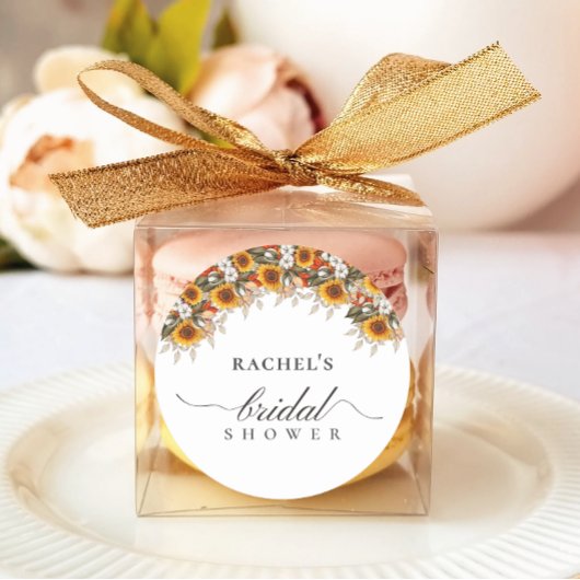 Elegante Bloem Boho Chic Bruidsfeest Ronde Sticker