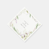 Elegante Bloem Botanisch Servet (Hoek)
