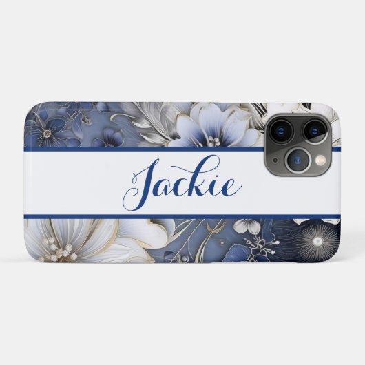 Elegante bloem Case-Mate iPhone case (Achterkant (horizontaal))