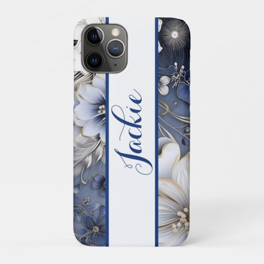 Elegante bloem Case-Mate iPhone case (Achterkant)