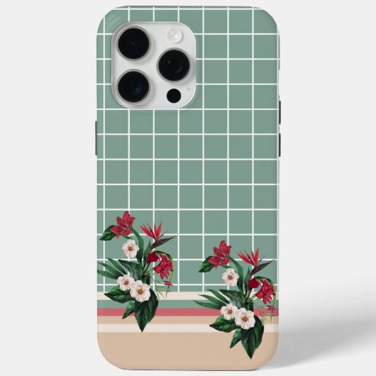 Elegante Bloem Case-Mate iPhone Case (Achterkant)
