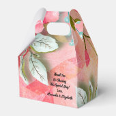 Elegante bloem dank u partij gunst bedankdoosjes (Achterkant)