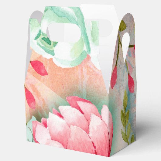 Elegante bloem dank u partij gunst bedankdoosjes (Geopend)