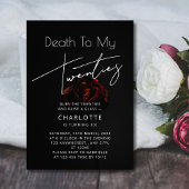 Elegante bloem "Dood aan mijn 20s" 30e verjaardag Kaart