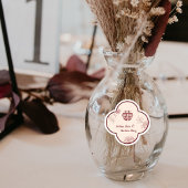 Elegante Bloem Dubbele Xi Chinese Bruiloft Sticker