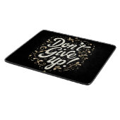 Elegante bloem "Geef niet op!" Motivatie Snijplank (Hoek)