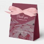Elegante bloem gepersonaliseerde bruiloft Dank u Bedankdoosjes (Voorkant Zijde)