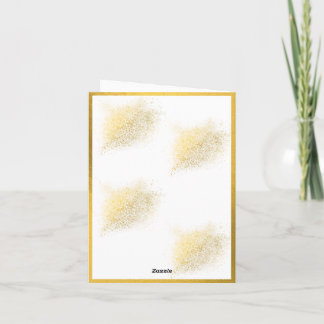 Elegante Bloem Gouden Geometrische Baby Borrel Uit