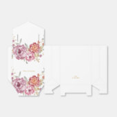 Elegante Bloem & Gouden Huwelijksgunst doos Bedankdoosjes (Uitgevouwen)