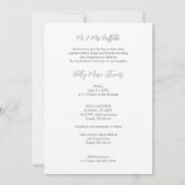 Elegante bloem in eigentijdse grijstinten Foto Kaart (Achterkant)