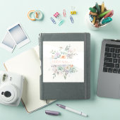 Elegante bloem in waterverf  sticker (iPad Cover)