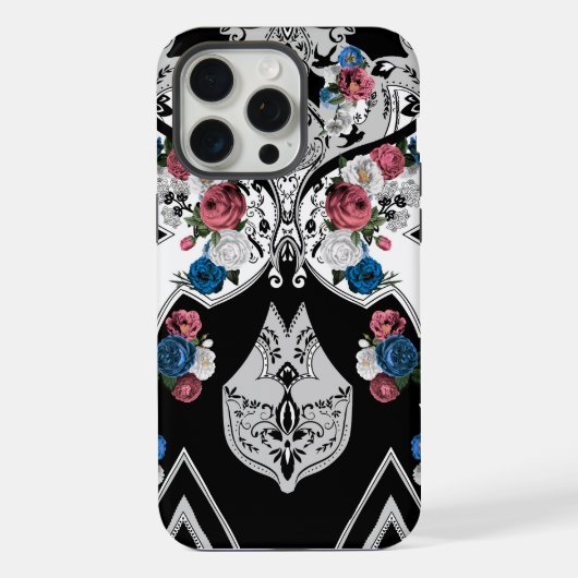 Elegante Bloem iPhone Hoesje (Achterkant)