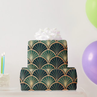 Elegante Bloem Islamitisch Groen Zwart Goud Art De Cadeaupapier