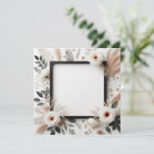 Elegante Bloem Kaart (Staand voorkant)