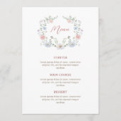 Elegante bloem kader menu (Voorkant)