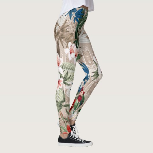 Elegante Bloem Leggings (Rechts)