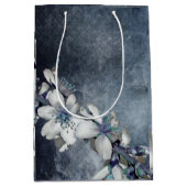 Elegante bloem medium cadeauzakje (Voorkant)