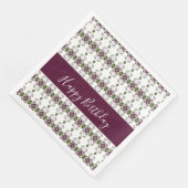 Elegante bloem met Bourgogne Servet (Hoek)