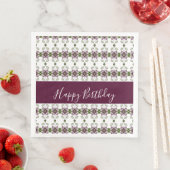 Elegante bloem met Bourgogne Servet (Insitu)