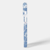 Elegante bloem met naam Case-Mate iPhone case (Achterkant / Links)