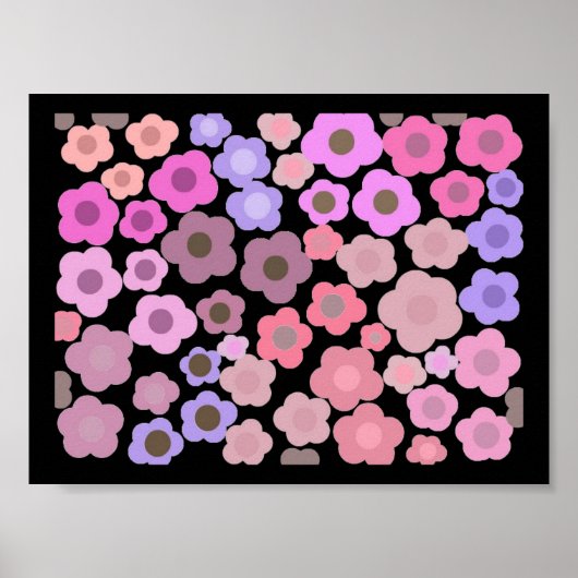 Elegante Bloem Mirage Poster (Voorkant)