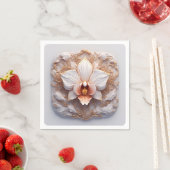 Elegante bloem op  achtergrond servet (Insitu)