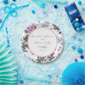 Elegante bloem papieren bordje (Feest)