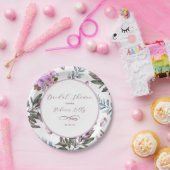 Elegante bloem papieren bordje (Feest)