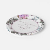 Elegante bloem papieren bordje (Gekanteld)