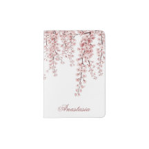 Elegante Bloem Sakura Paspoort Houder