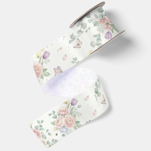 Elegante bloem satijnen lint