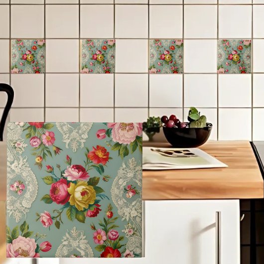  Elegante Bloem Tegeltje