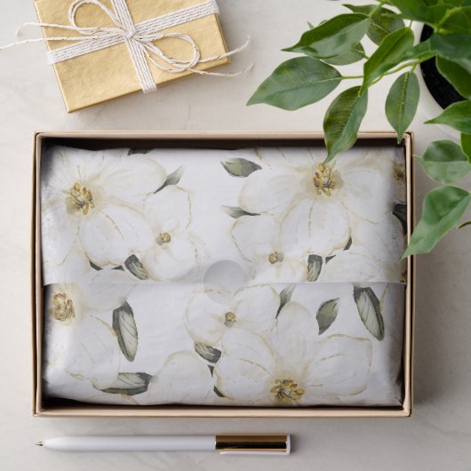 Elegante Bloem Tissuepapier (Geschenk)