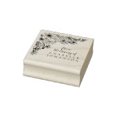 Elegante bloem uit de Lbrary van het Boek Rubberstempel (Stempel)