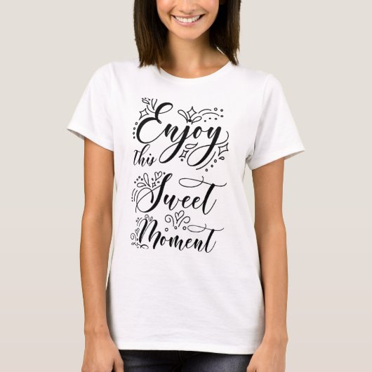 Elegante Bloem Vector Design T-shirt (Voorkant)