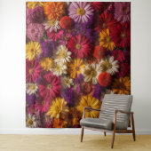 Elegante bloem wandtapijt achtergrond wandkleed (In situ)