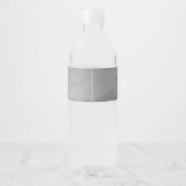 Elegante Bloem Waterfles Etiket (Achterkant)