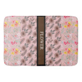 Elegante Bloem Waterverf aanpassen Badmat (Voorkant)