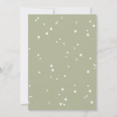 Elegante Bloem Witte Bloesem Script Bruiloft Kaart (Achterkant)