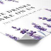 Elegante bloemachtige lavendeldrankjes zijn op ons poster (Hoek)