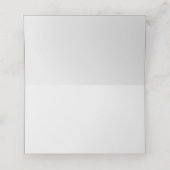 Elegante bloemblaadjes en Prosecco Place Card Plaatskaartje (Binnenkant ongevouwen)