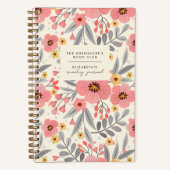 Elegante Bloemboek Club Lezen Gift Journal Notitieboek (Voorkant)