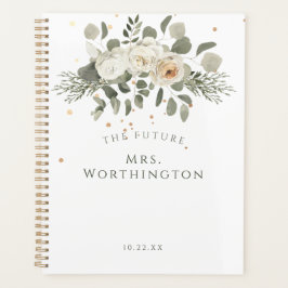 Elegante bloemboeket De toekomstige mevrouw Trouwe Planner