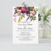 Elegante bloemboeket kaart (Staand voorkant)